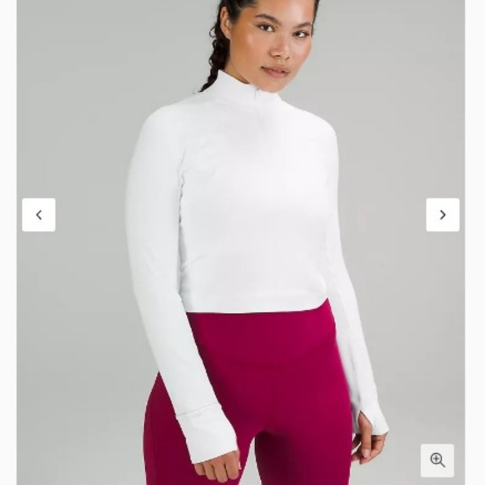 It's Rulu Run Cropped Half Zip